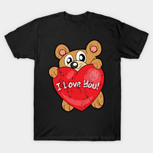 Retro Vintage Grunge Valentine's Day T-Shirt